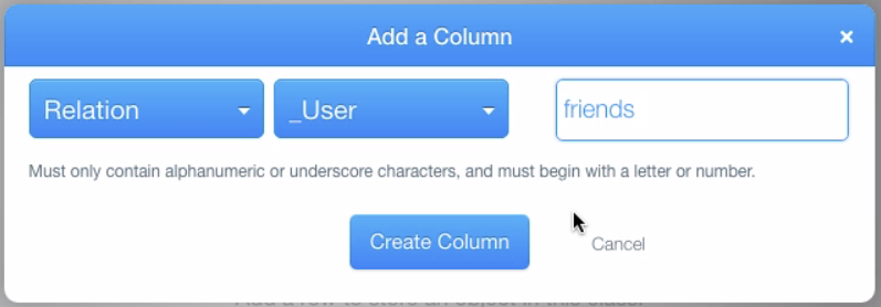 Add friends column