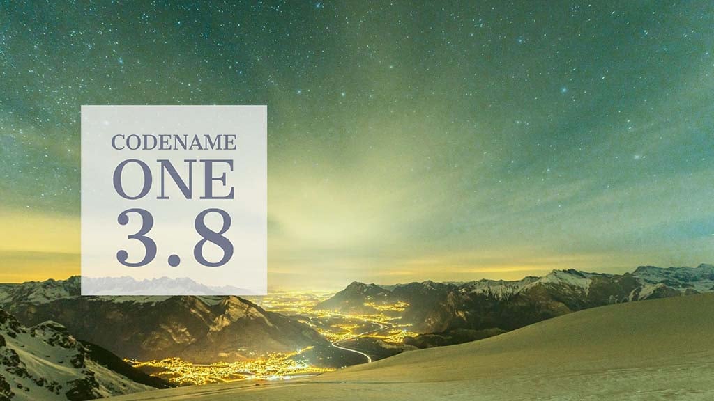 Codename One 3.8 is Live